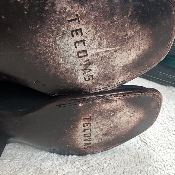 Tecovas The Doc Men's Square Toe Cowboy Boots 10.5 D Calfskin Midnight USA Clean - Picture 6 of 8